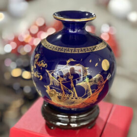 Bình hút lộc in logo màu xanh biển họa tiết thuận buồm xuôi gió XG-BHL24