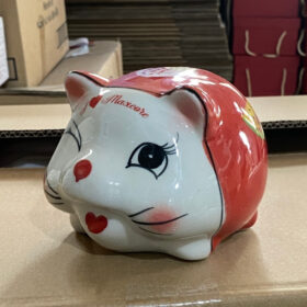 Heo đất tiết kiệm in logo Maxcore dáng tròn XG-HĐ13