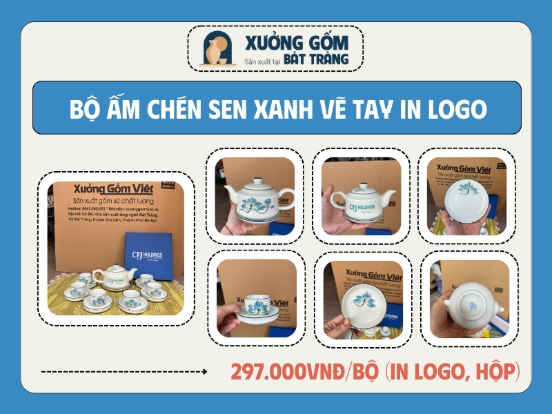 gia-bo-am-chen-sen-xanh-ve-tay-in-logo