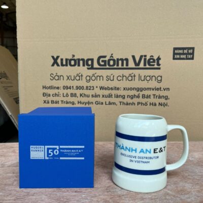 ca-bia-gom-su-bat-trang-in-logo-su-kien-hop-tac-giua-huber-ranner-va-thanh-an-et-mau-trang-tron