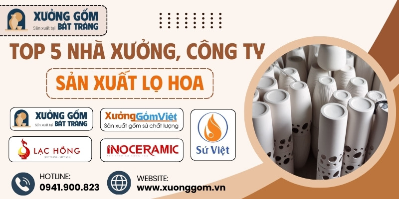 Nhà xưởng sản xuất lọ hoa số lượng lớn