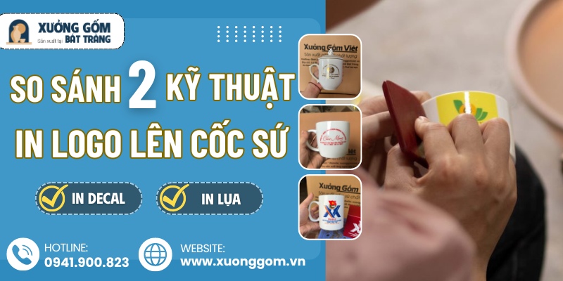 Kỹ thuật in logo lên ly sứ 