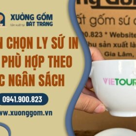 Tư vấn chọn ly sứ in logo phù hợp với mức ngân sách của khách hàng